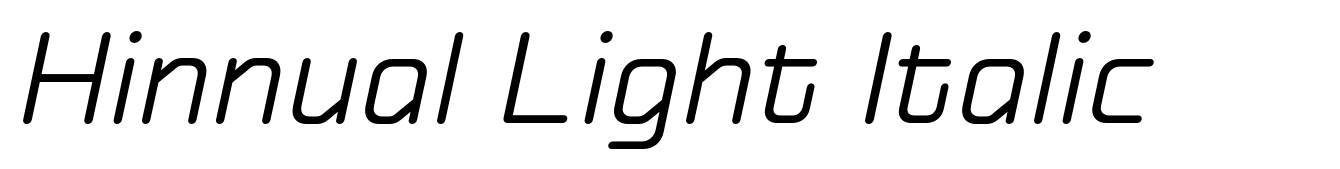 Hinnual Light Italic